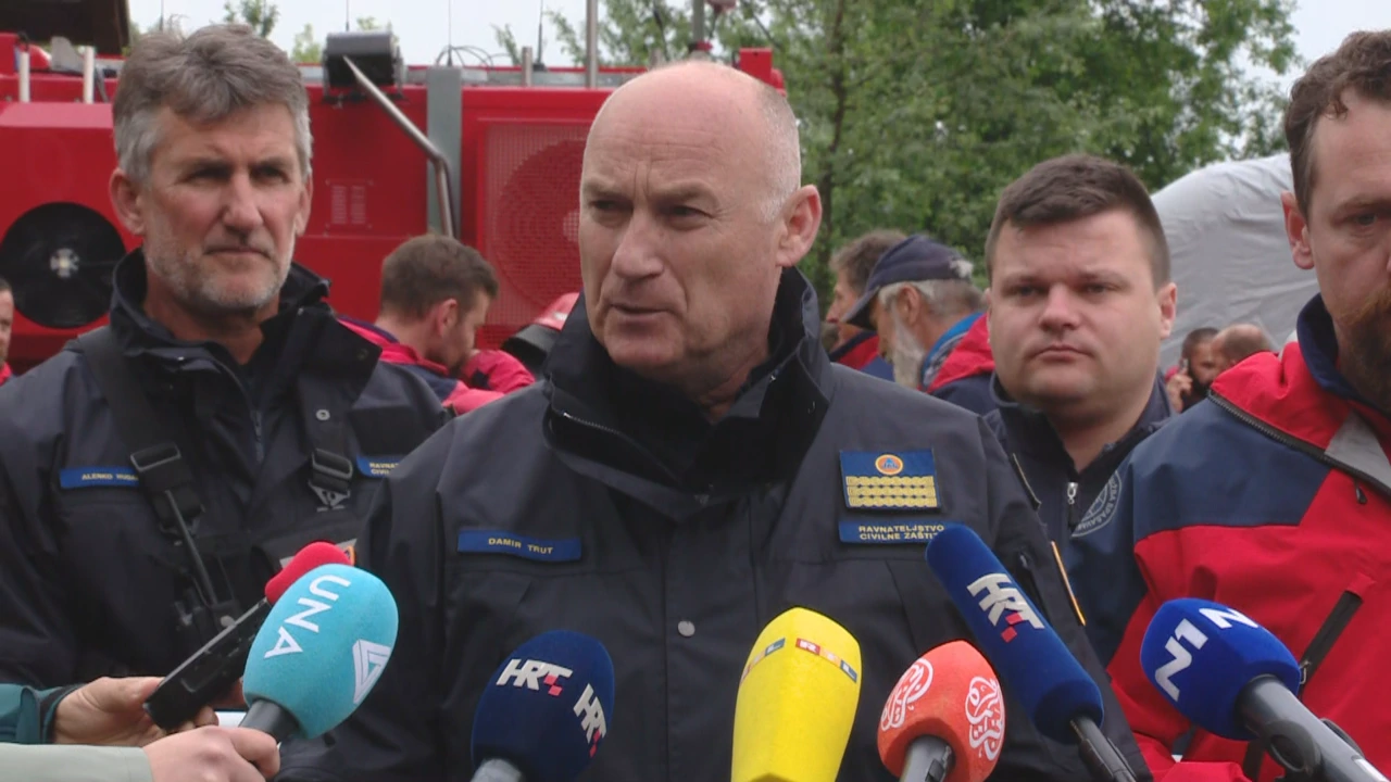 Damir Trut nakon pronađenih ostataka zrakoplova Cessna, Foto: HTV/HRT