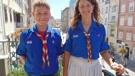 Niko Obšivač, stariji izviđač i Dora Šimunović, voditeljica u Odredu izviđača Primorje