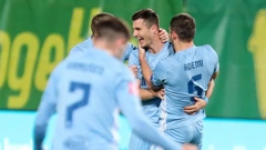 Slavlje nakon pogotka Gojaka