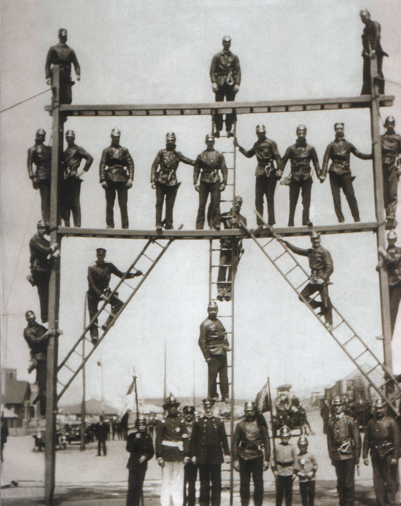 Vatrogasna vježba u Punta Arenasu 1918. godine , Foto: ustupljena fotografija//