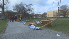 Na osječkom području olujni vjetar prouzročio štete, Foto: HTV/HRT