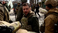 Ukrajinski predsjednik Zelenski u Buči