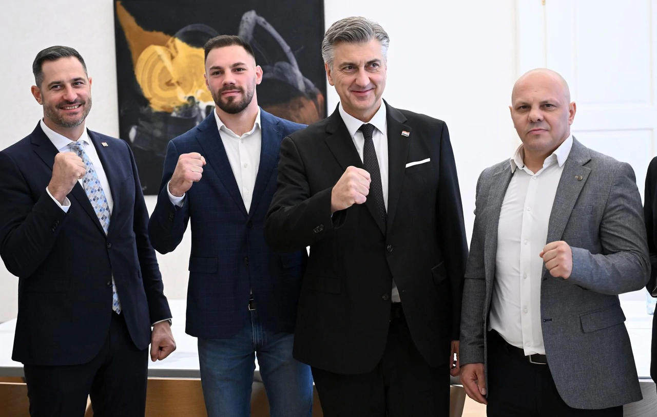 Andrej Plenković i Gabrijel Veočić