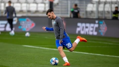 Zagrijavanje za dvoboj Osijeka i Rudeša, Foto: Borna Jakšić/PIXSELL