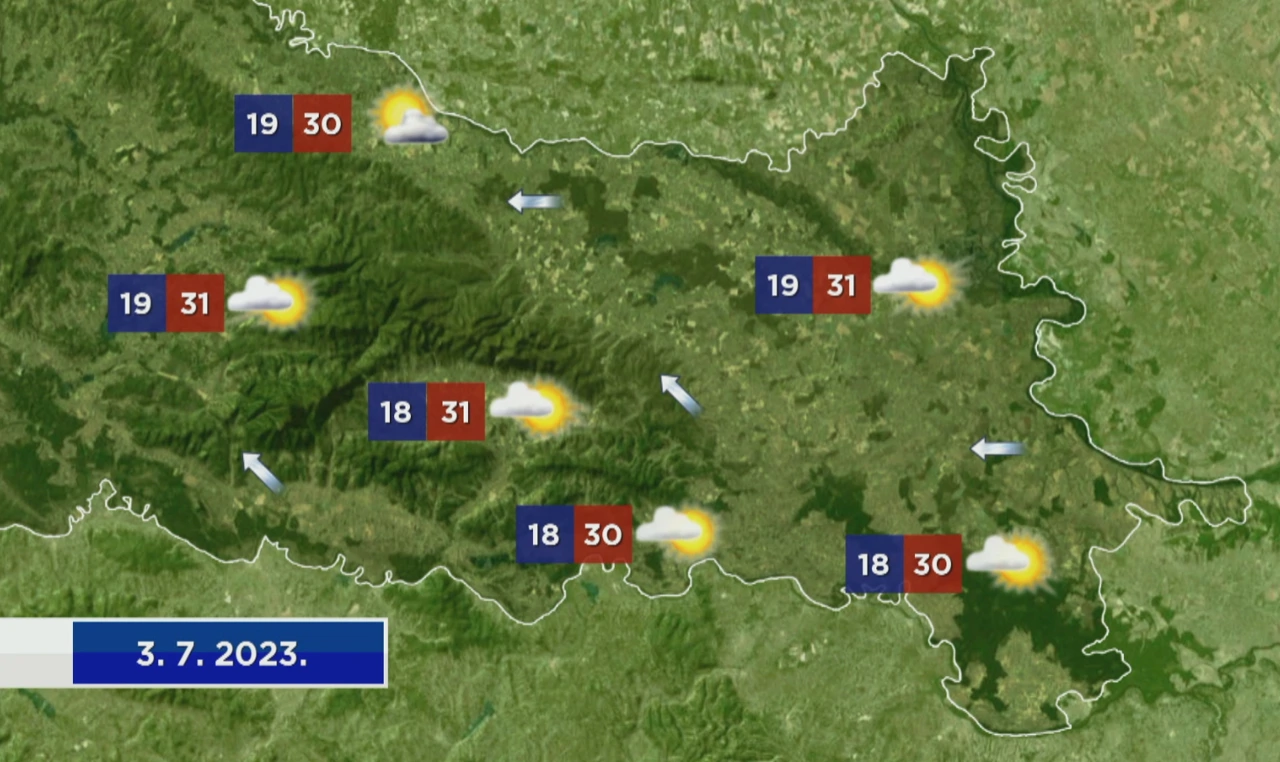 Vremenska prognoza, Foto: HRT/HTV