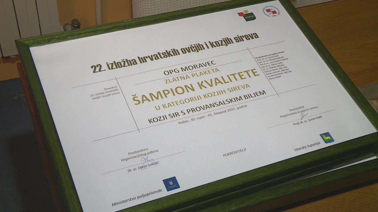 Šampionski koziji sirevi obitelji Moravec, Foto: Sara Badžek/HRT