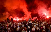 Navijači u Rijeci, Foto: Damir Skomrlj/CROPIX