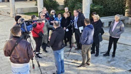 Radnice nekadašnje Revije i predstavnici Novog sindikata na konferenciji za medije u Šibeniku