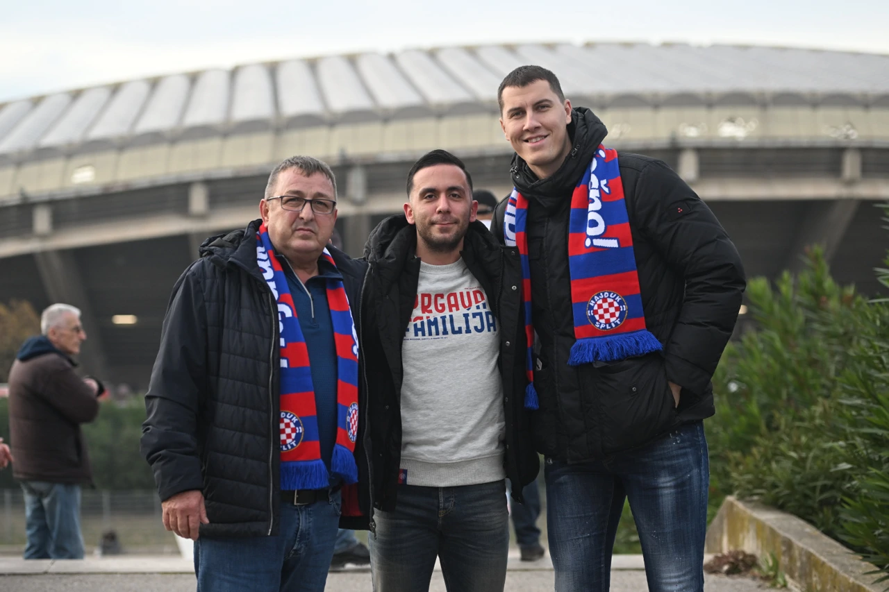 Navijači Hajduka dolaze na Poljud, Foto: Ante Cizmic/CROPIX