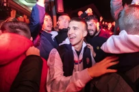 Navijači priredili doček igračima Hajduka koji su slavili u derbiju s Dinamom , Foto: Miroslav Lelas/PIXSELL