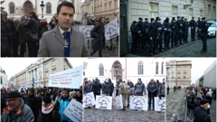 Prosvjed na Trgu svetog Marka
