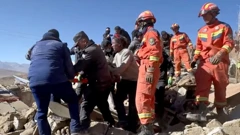 Spasilački timovi na području pogođenim potresom na Tibetu, Foto: Izvor:/REUTERS