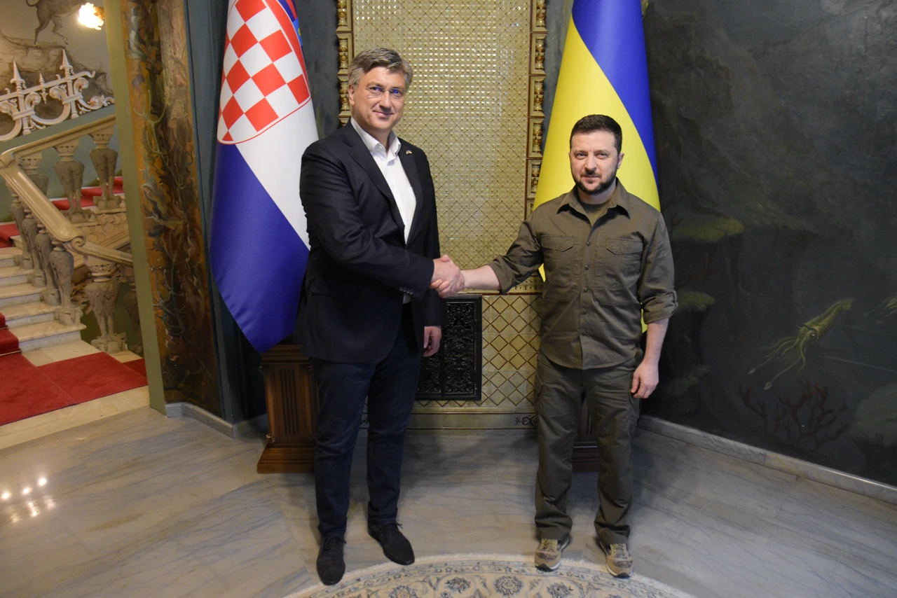 Andrej Plenković i Volodimir Zelenski