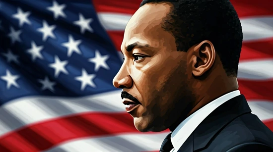 Martin Luther King, ilustracija