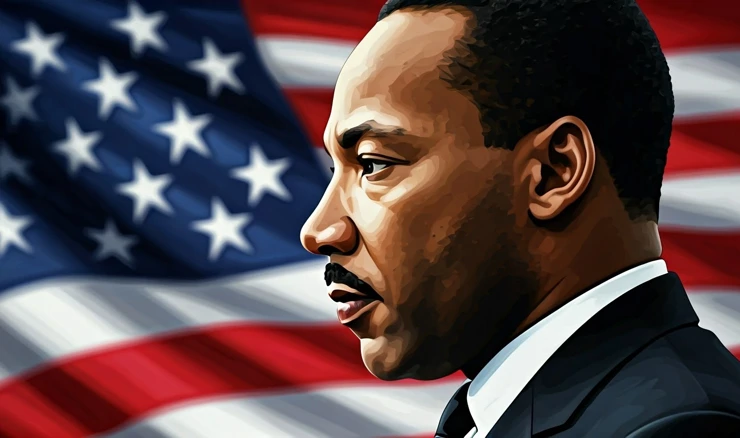 Martin Luther King, ilustracija