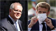 Scott Morrison i Emmanuel Macron