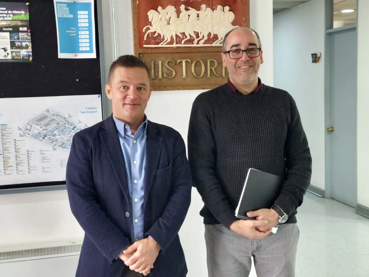 Tvrtko Jakovina i profesor Manuel Garate, Foto: ustupljena fotografija/Guillermo Mimica