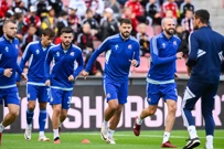 Zagrijavanje uoči Sparte, Foto: Marko Lukunic/PIXSELL