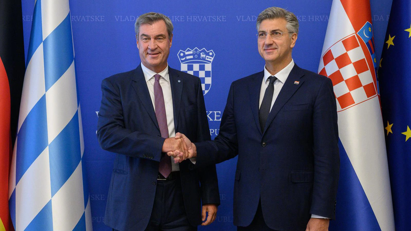 Markus Söder i Andrej Plenković