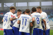 Igrači Osijeka slave pogodak Samuela Akerea , Foto: Marin Franov /CROPIX