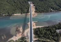 Pogled iz zraka na most Ston uoči svečanog otvorenja, Foto: Grgo Jelavic/PIXSELL 