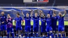 Slavlje igrača Dinama nakon pobjede protiv Fenerbahčea
