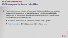 Neoporeziv iznos primitka za učenike i studente, Foto: HRT/HTV
