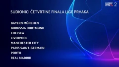 Sudionici četvrtfinala Lige prvaka