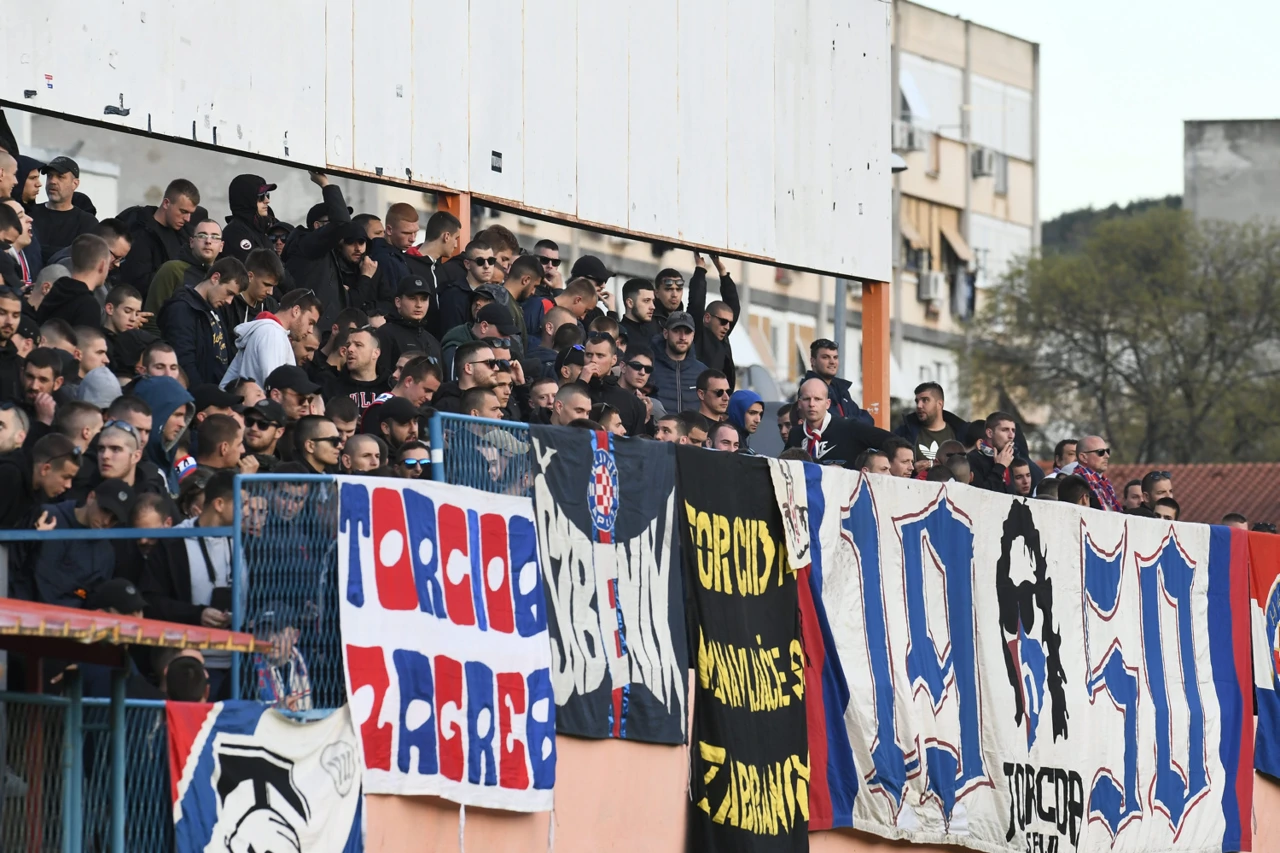 šibenik - Hajduk. Navijači Hajduka uoči utakmice