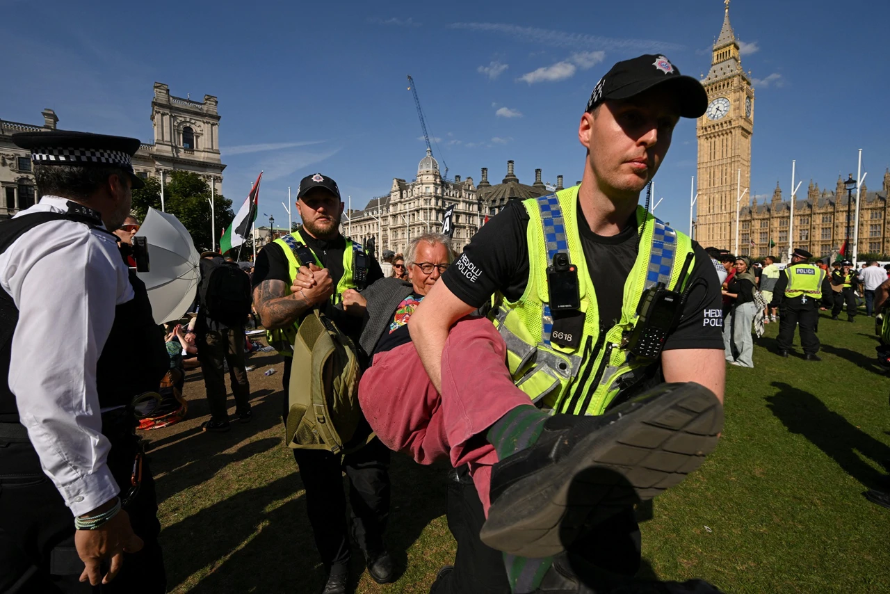 London: Uhićeno 365 pristaša zabranjene skupine "Palestine Action", Foto: Jaimi Joy/Reuters