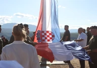 Raising the Croatian flag on the Knin fortress , Foto: Dusko Jaramaz/Pixsell