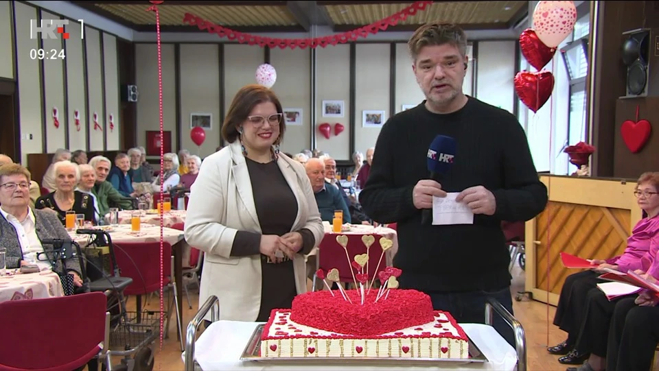 proslava Valentinova u Domu za starije osobe Peščenica, Foto: Dobro jutro, Hrvatska/HRT