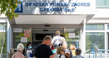 Gužva ispred Gradske plinare Zagreb