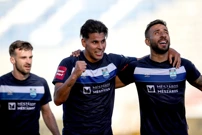 Mierez slavi pogodaka sa suigračima, Foto: Šime Zelić/PIXSELL