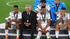 Carlo Ancelotti i Casemiro nakon osvajanja UEFA-inog Superkupa