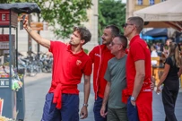 Reprezentativci Crne Gore u šetnji Zagrebom, Foto: Sanjin Strukić/PIXSELL