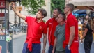 Reprezentativci Crne Gore u šetnji Zagrebom