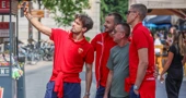 Reprezentativci Crne Gore u šetnji Zagrebom