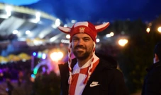 Hrvatski navijač uoči utakmice s Francuzima, Foto: Nikola Vilić/CROPIX