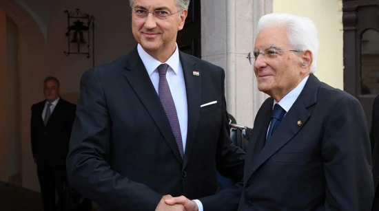 Premijer Andrej Plenković i predsjednik Talijanske Republike Sergio Mattarella
