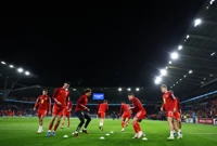 Zagrijavanje uoči Wales - Hrvatska, Foto: Molly Darlington/REUTERS