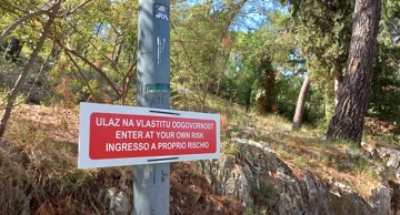 ...ulaz na marjansku šetnicu, zabrana korištenja šumskih puteva...
