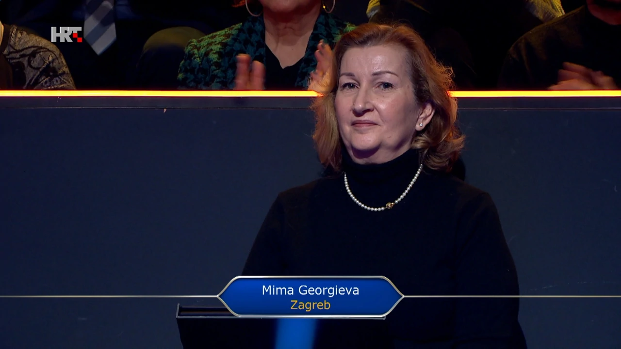 Mima Georgieva , Foto: Tko želi biti milijunaš?/HRT