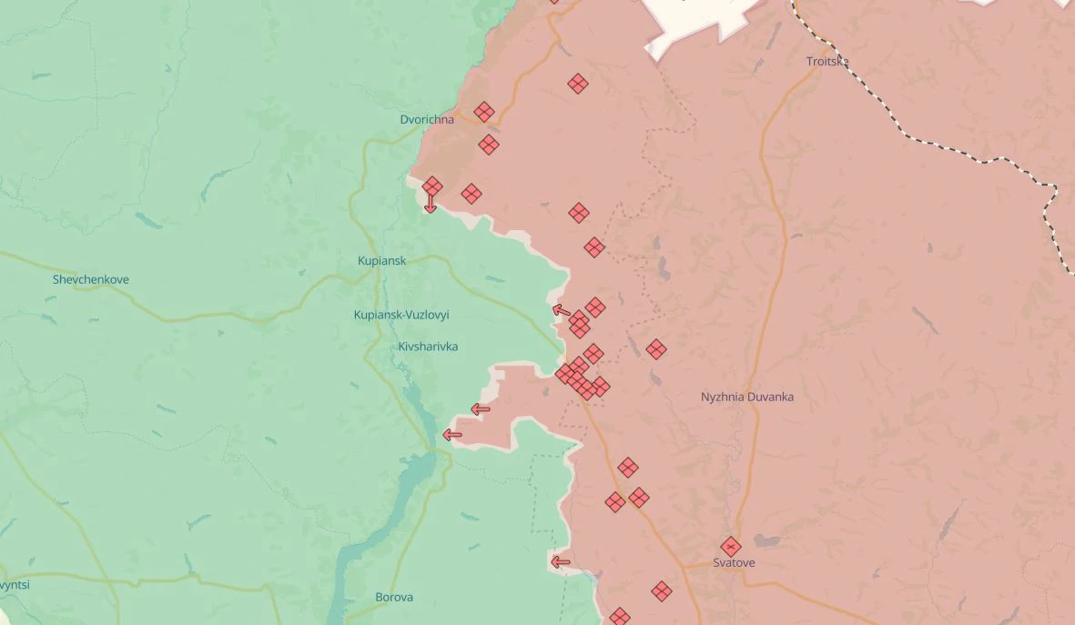 Ruska napredovanja do 15. listopada 2024. po Deepstatemapu