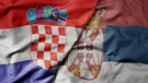 Hrvatska i srbijanska zastava