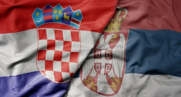 Hrvatska i srbijanska zastava