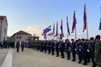 Predsjednik Zoran Milanović u Kninu na svečanom prijemu ratnih zapovjednika, Foto: M. Švarc/HTV