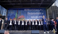 Vatreni na dočeku u Neuruppinu, Foto: Luka Stanzl/PIXSELL