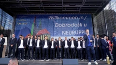 Vatreni na dočeku u Neuruppinu