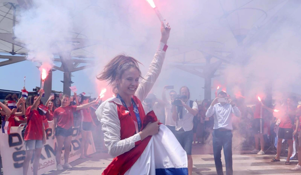 Doček Matee Jelić i Tonija Kanaeta u Splitu, Foto: Ivo Čagalj/PIXSELL